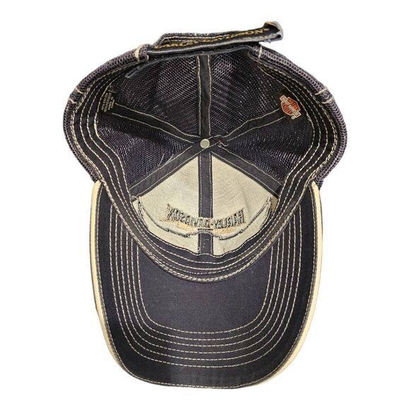 HARLEY DAVIDSON Motorcycles Firefighter Trucker Hat Strapback Cap - Picture 2 of 7